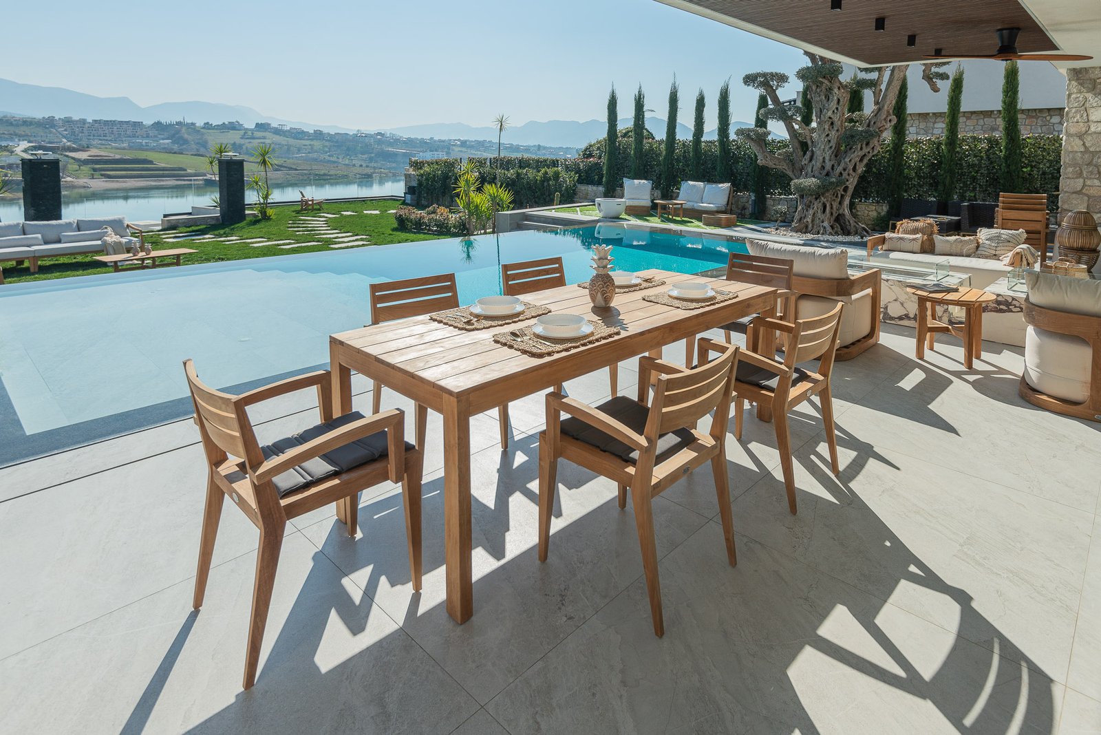 SABATU  DINING TABLE & JADE ARM CHAIR
